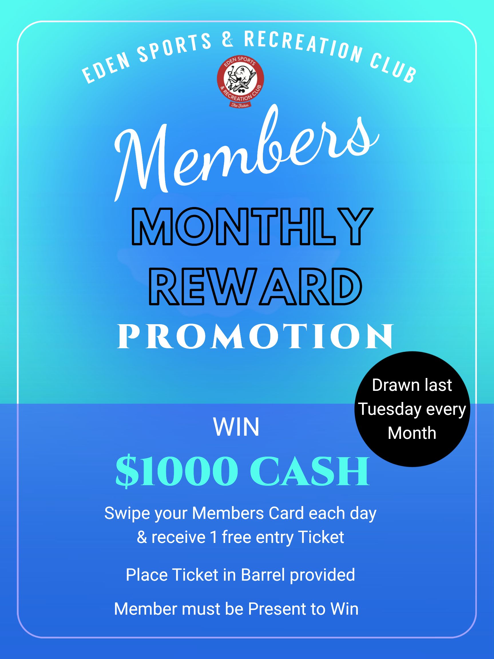 Members monthly reward