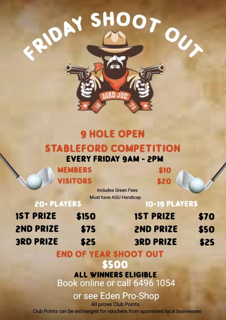 Golf Competitions - Eden Sports & Recreation Club