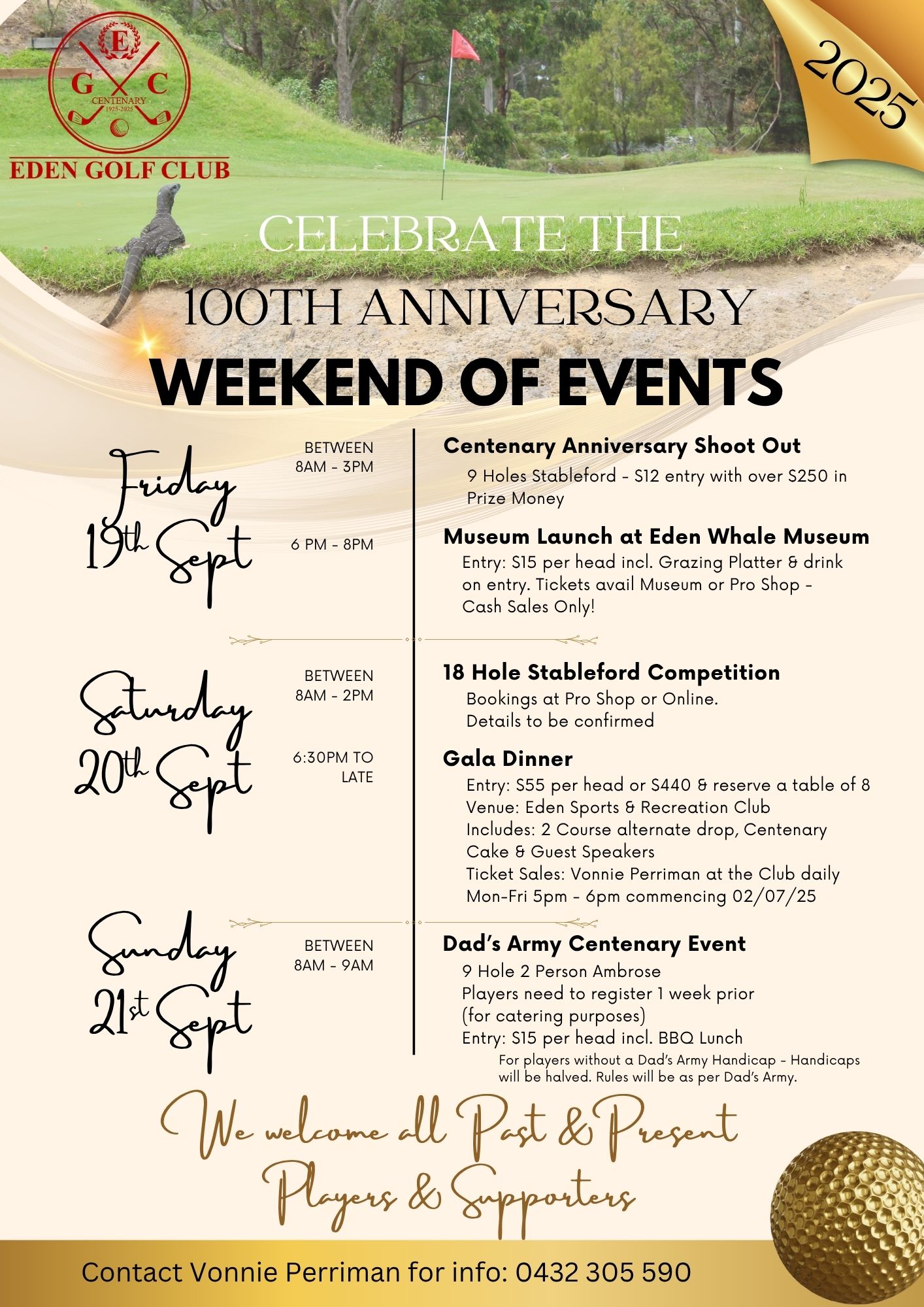 100TH ANNIVERSARY WEEKEND OF EVENTS