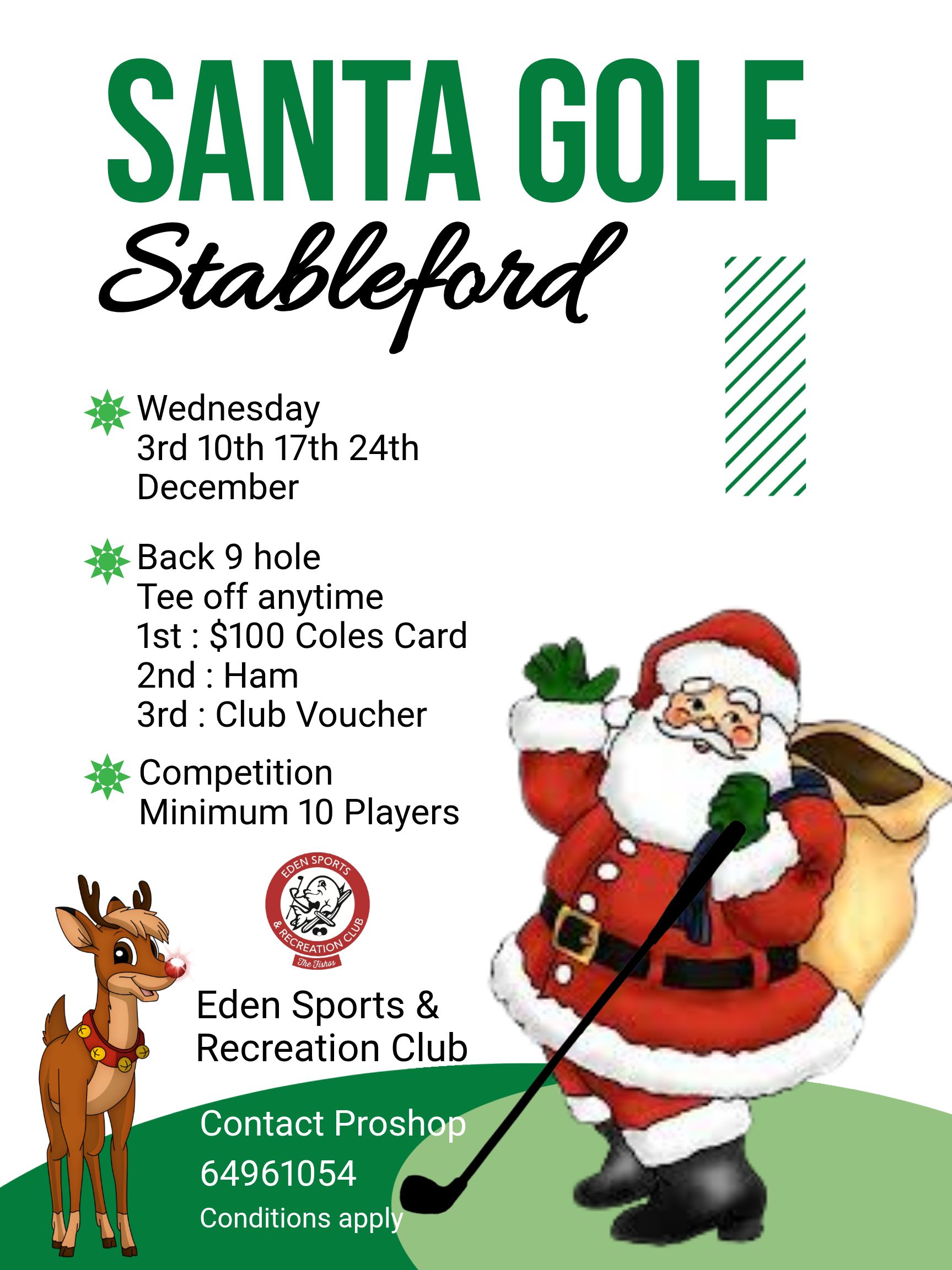 santa golf stableford