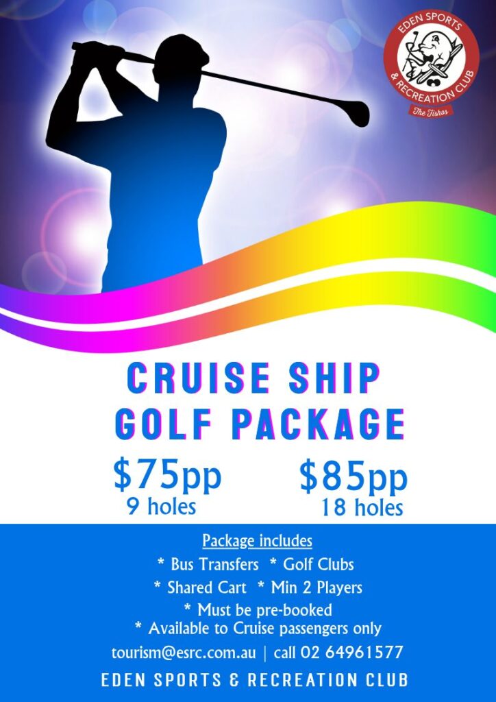 Golf cruise package - Eden sports rec club