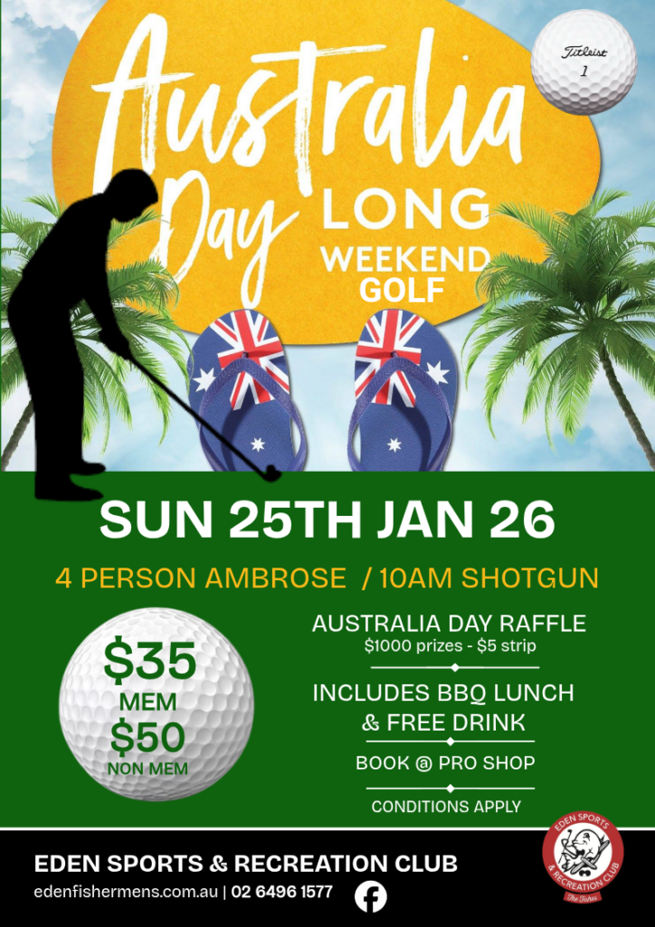 Australia Day long weekend golf event