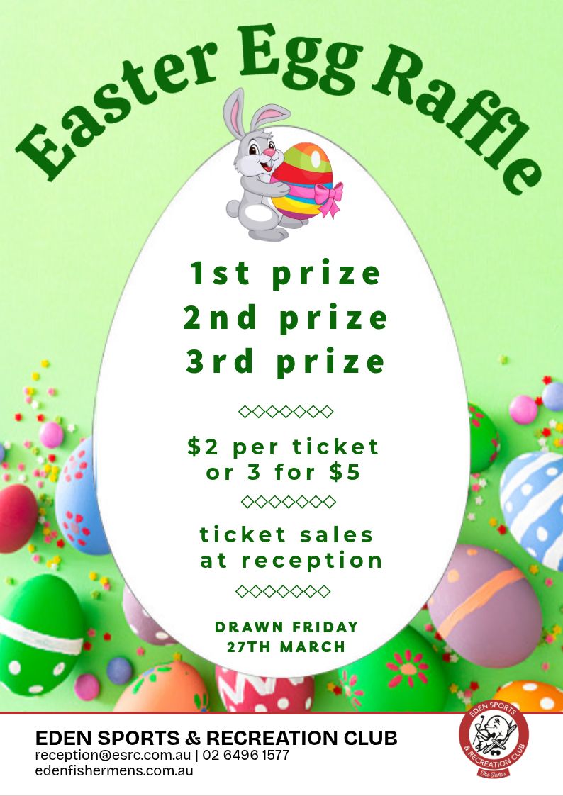 1 Easter Raffle Easter egg raffle