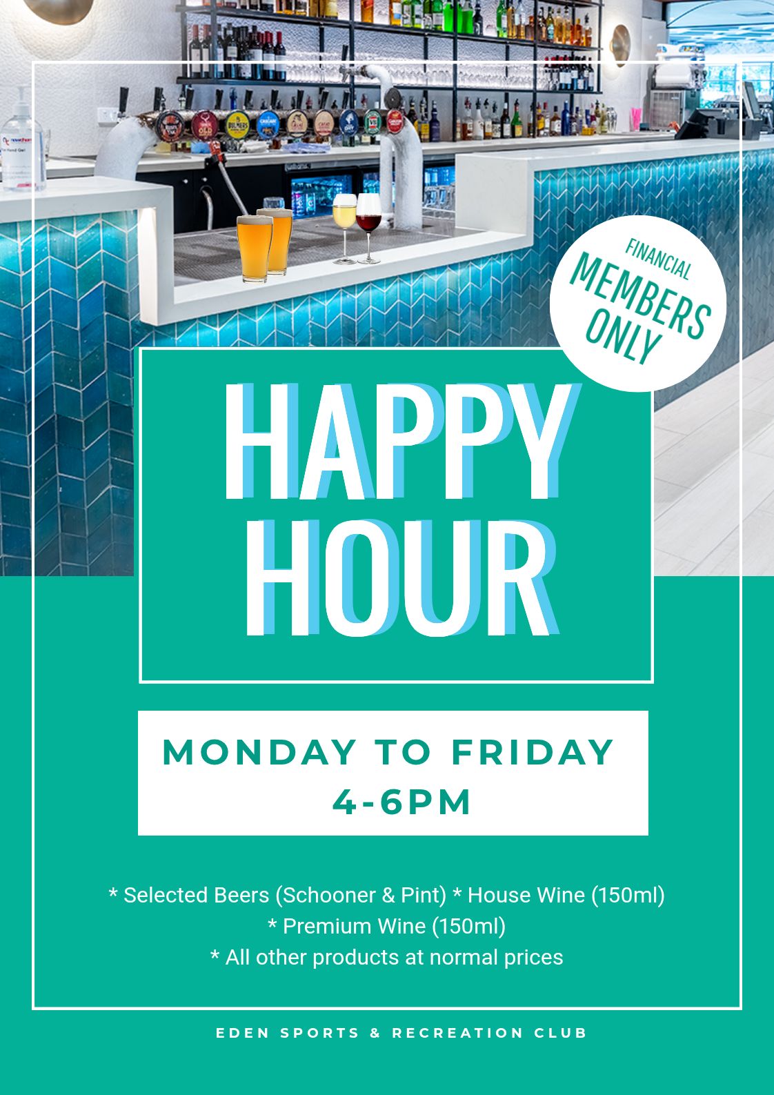 3 Happy Hour happy hour monday to friday