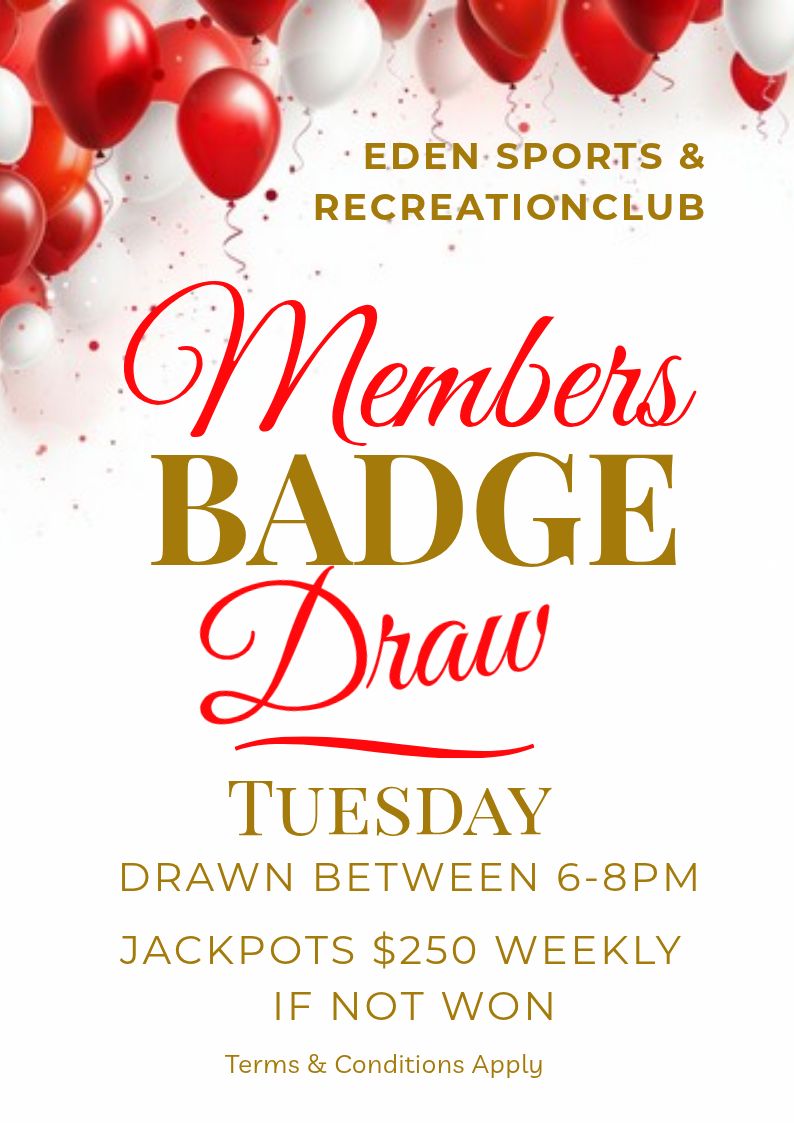 4 Badge Draw Members badge draw
