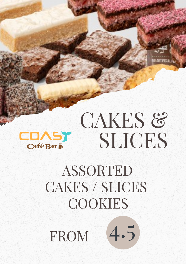 cakes and slices at eden sports rec club