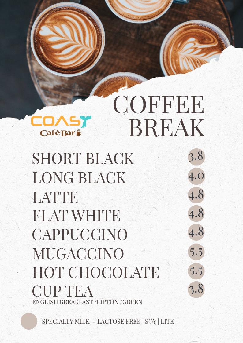 coffee break at eden sports rec club